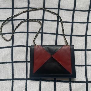 Black and Red Leather Purse